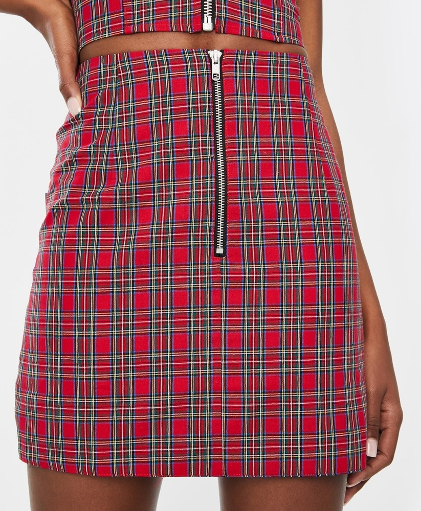 Nana Judy CASA PLAID red MINI SKIRT